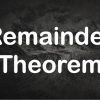 Polynomial Remainder Theorem | Formula