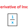 Derivative of ln x – Natural Logarithm